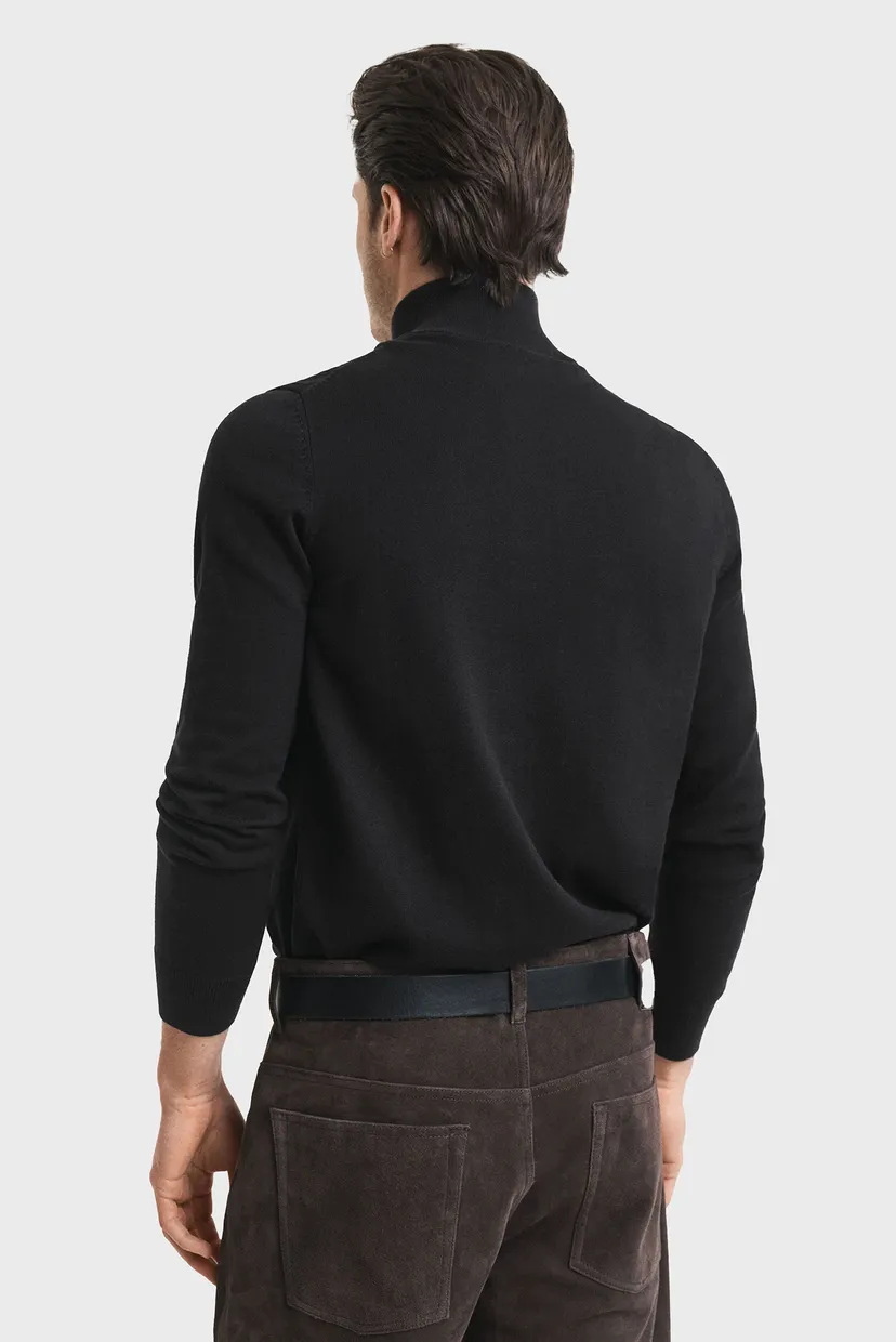 Чоловіча чорна кофта CLASSIC COTTON HALF ZIP 3