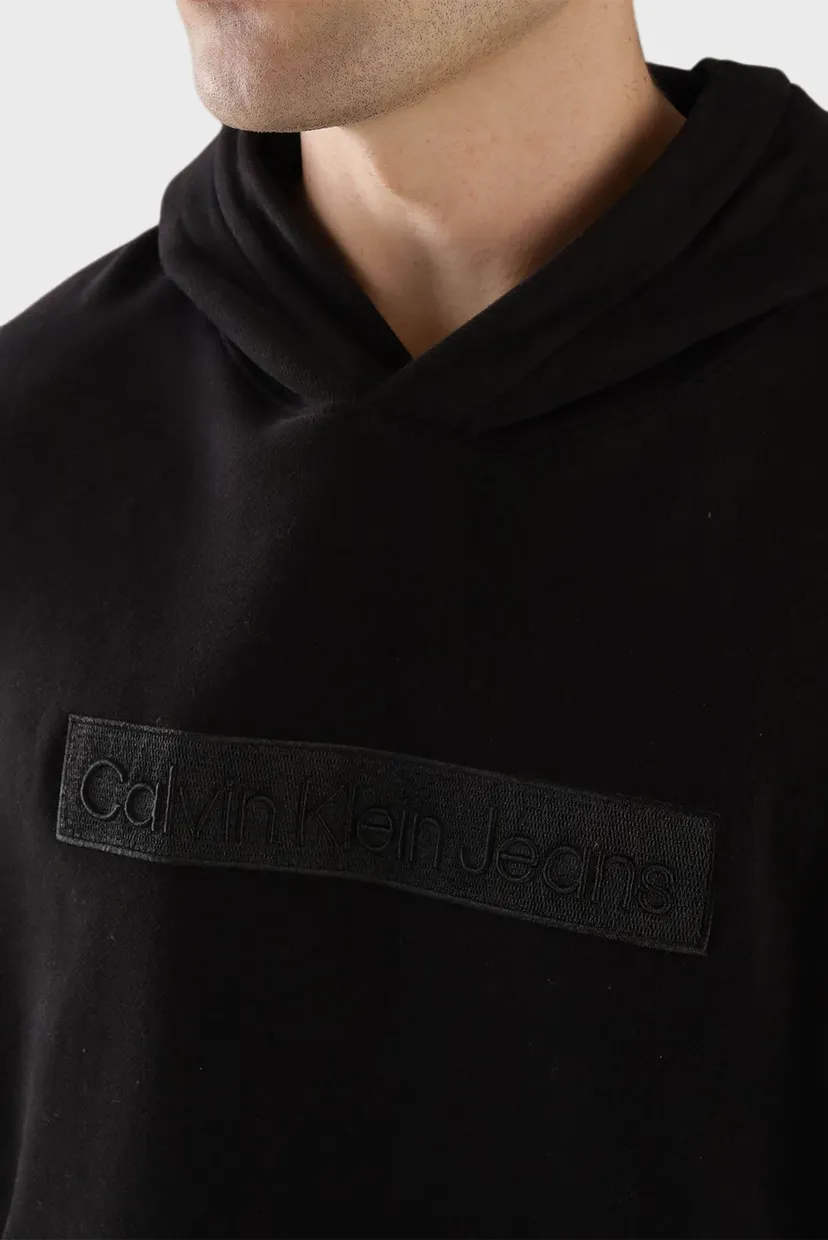 Чоловіче чорне худі EMBROIDERED BOX 3