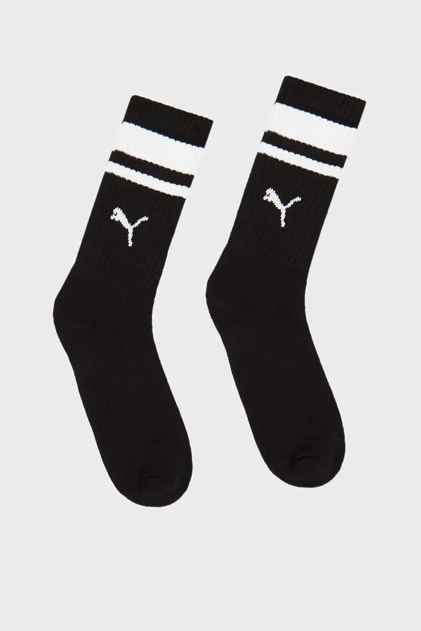 Чорні шкарпетки (2 пари) Unisex Crew Heritage Stripe Socks 2