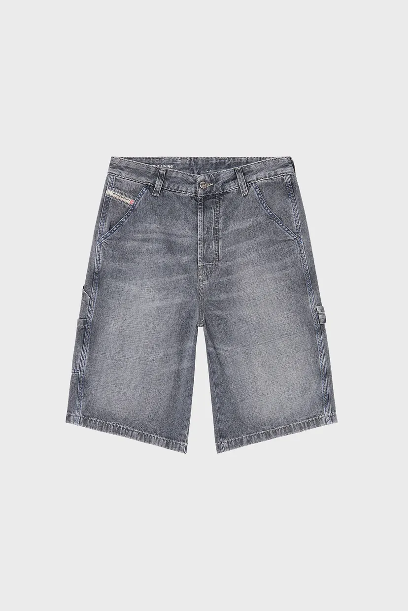 Мужские серые джинсовые шорты D-LIVERY-W-SHORT 4