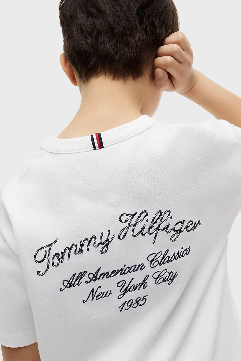 Детская белая футболка SCRIPT GRAPHIC T-SHIRT SS 4