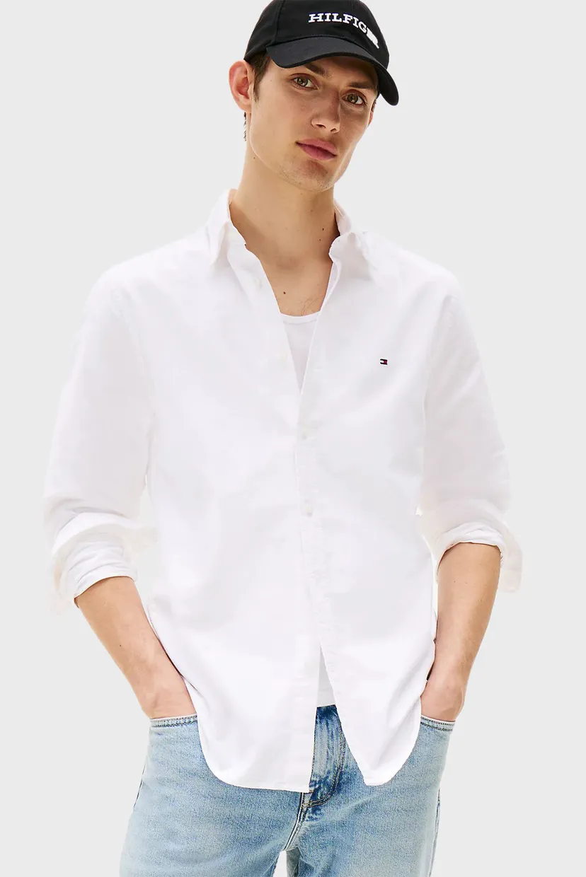 Чоловіча біла сорочка SOLID HERITAGE OXFORD RF 1