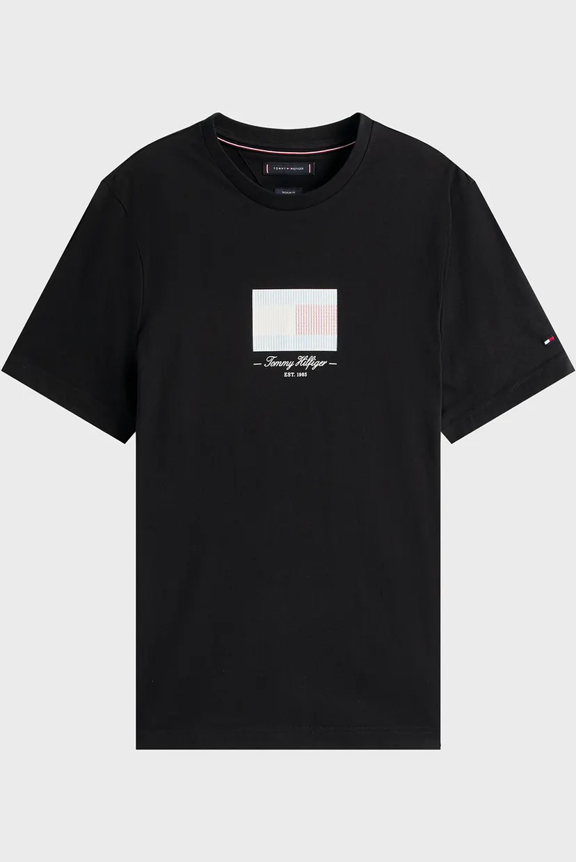 Мужская черная футболка ITHACA FLAG TEE 4
