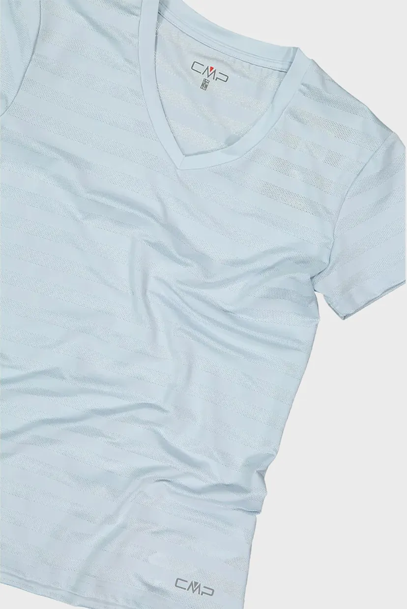 Женская голубая футболка в полоску ODOR-INHIBITING T-SHIRT 4