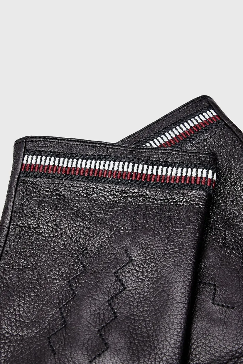 Мужские черные кожаные перчатки TH CORP LOVE LEATHER GLOVES 3