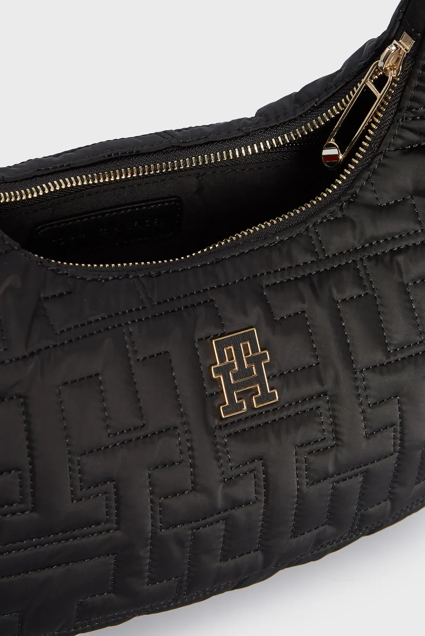 Жіноча чорна сумка TH CHIC NYLON SHOULDER BAG 5