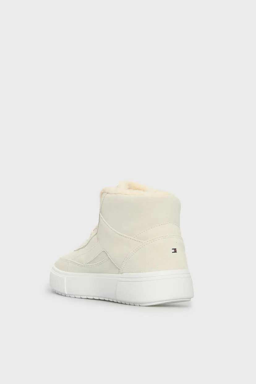 Жіночі білі замшеві хайтопи SUEDE VULC WINTER SNEAKER 5