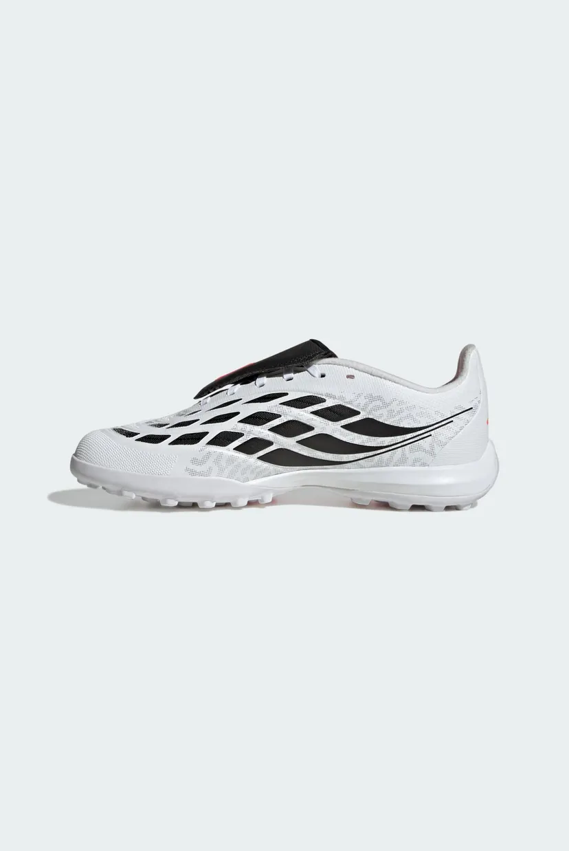 Детские белые сороконожки PREDATOR LEAGUE Fold-Over Tongue Turf Football Kids 5