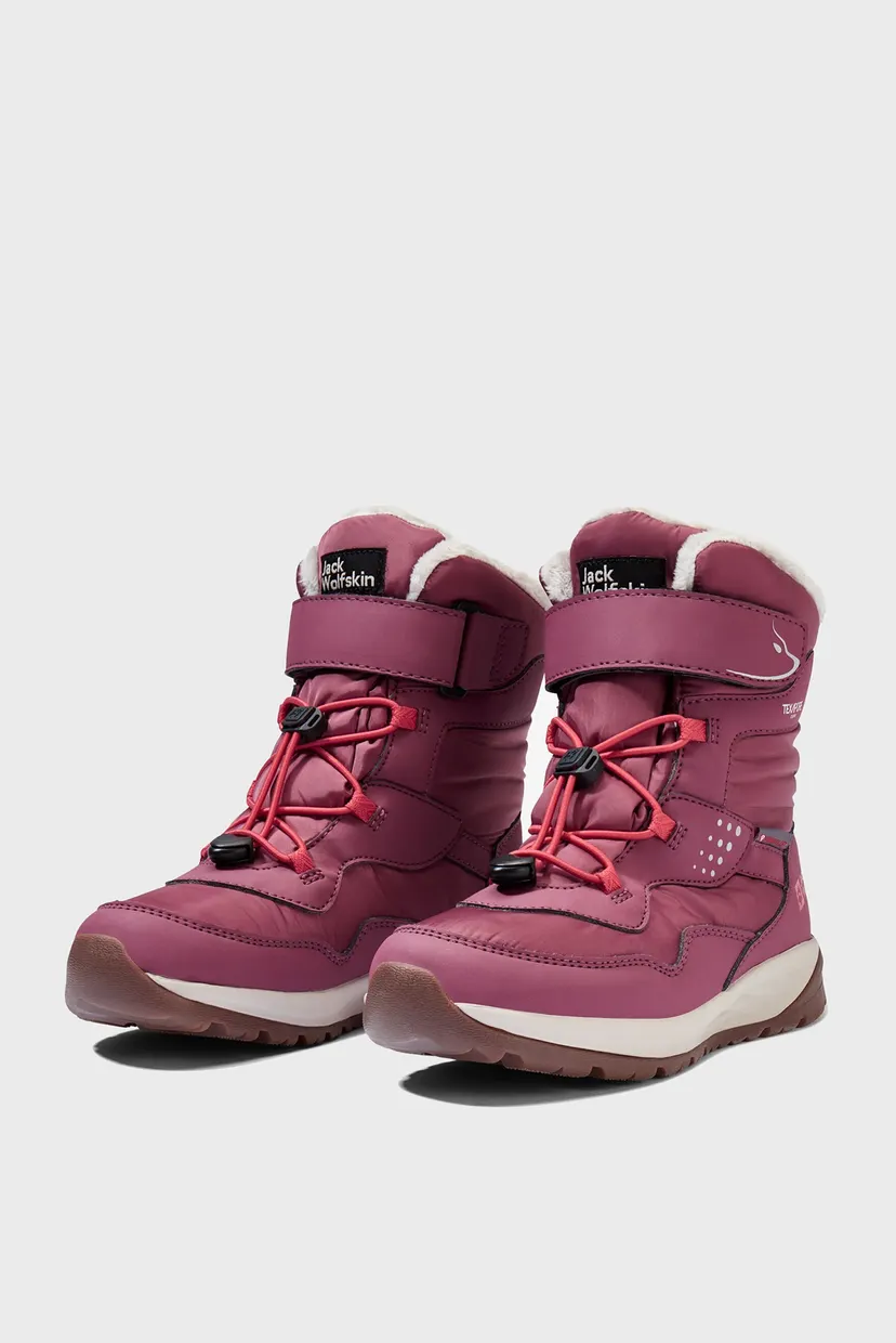 Детские малиновые ботинки POLAR BEAR-G TEXAPORE HIGH VC K 3