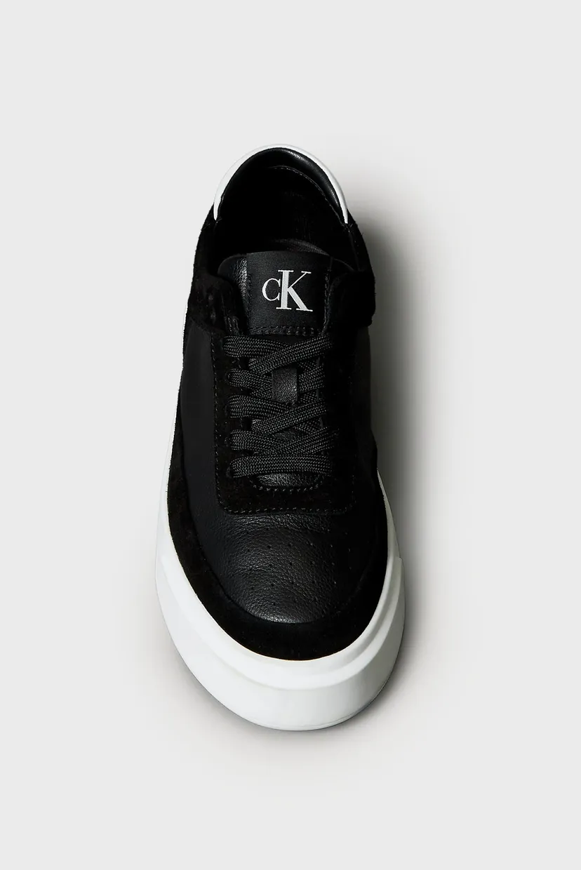 Женские черные кожаные сникерсы BASKET LACE UP PRO 3