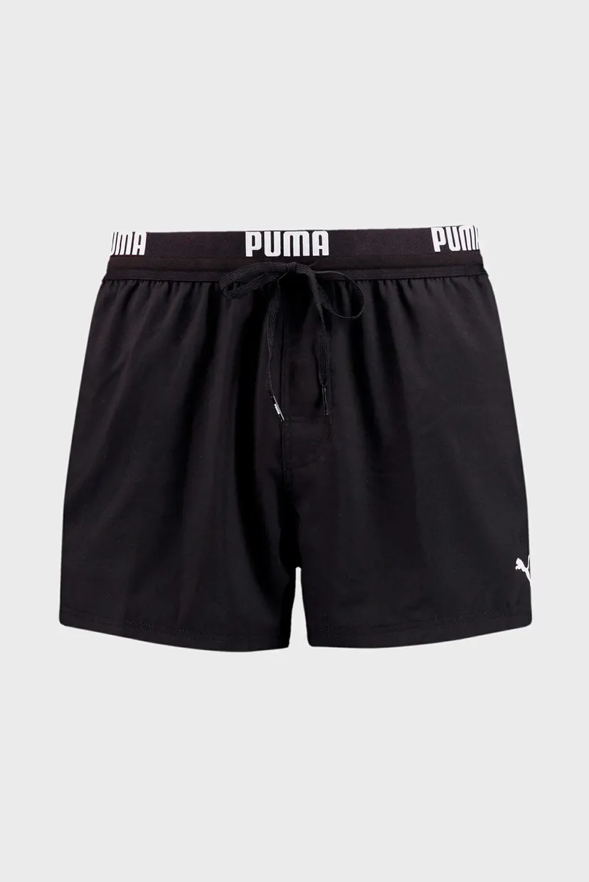 Мужские черные плавательные шорты PUMA Swim Men Logo Short Length Swim Shorts 6