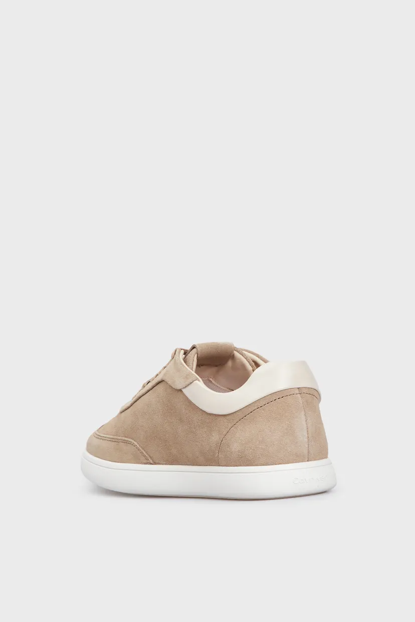 Жіночі коричневі замшеві снікерси CUPSOLE LACE UP - SUE 5