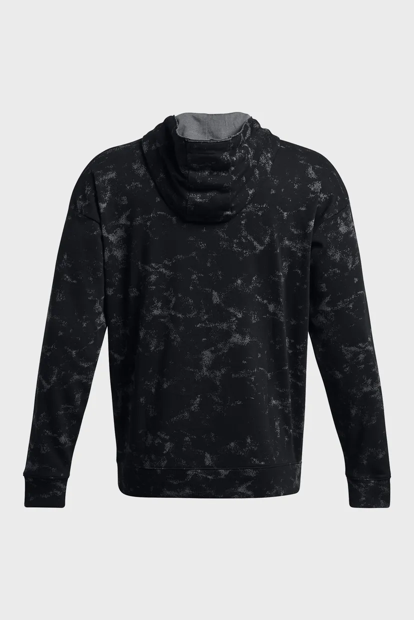 Чоловіче чорне худі Pjt Rck AOP Rvl Terry HD 4