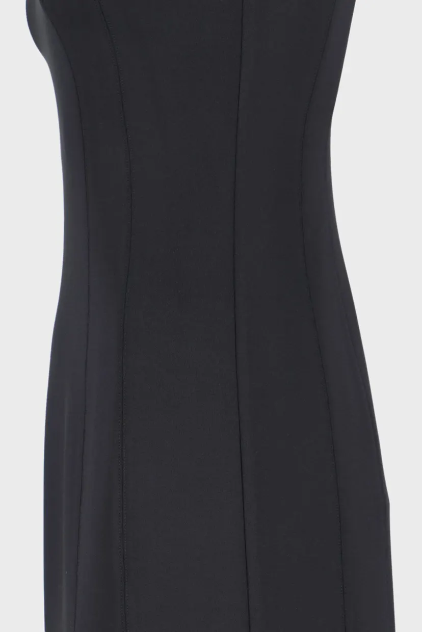 Женское черное платье TECHNICAL KNIT CUT OUT 8