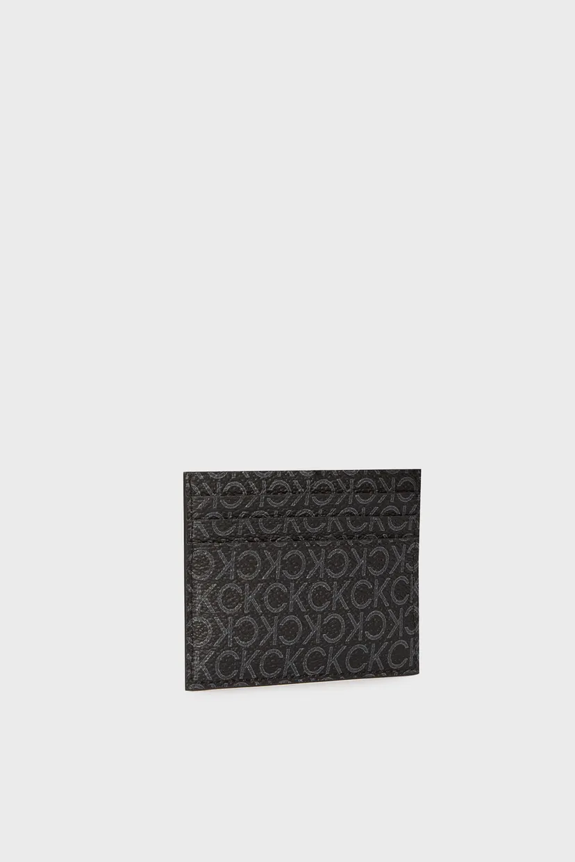 Чоловічий чорний кардхолдер з візерунком CLASSIC MONO CARDHOLDER 6CC 3