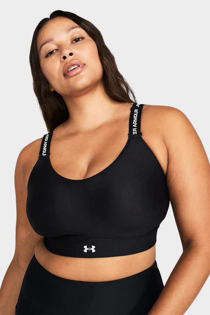 Женский черный топ UA Infinity Mid 2.0 Bra Under Armour 1384123