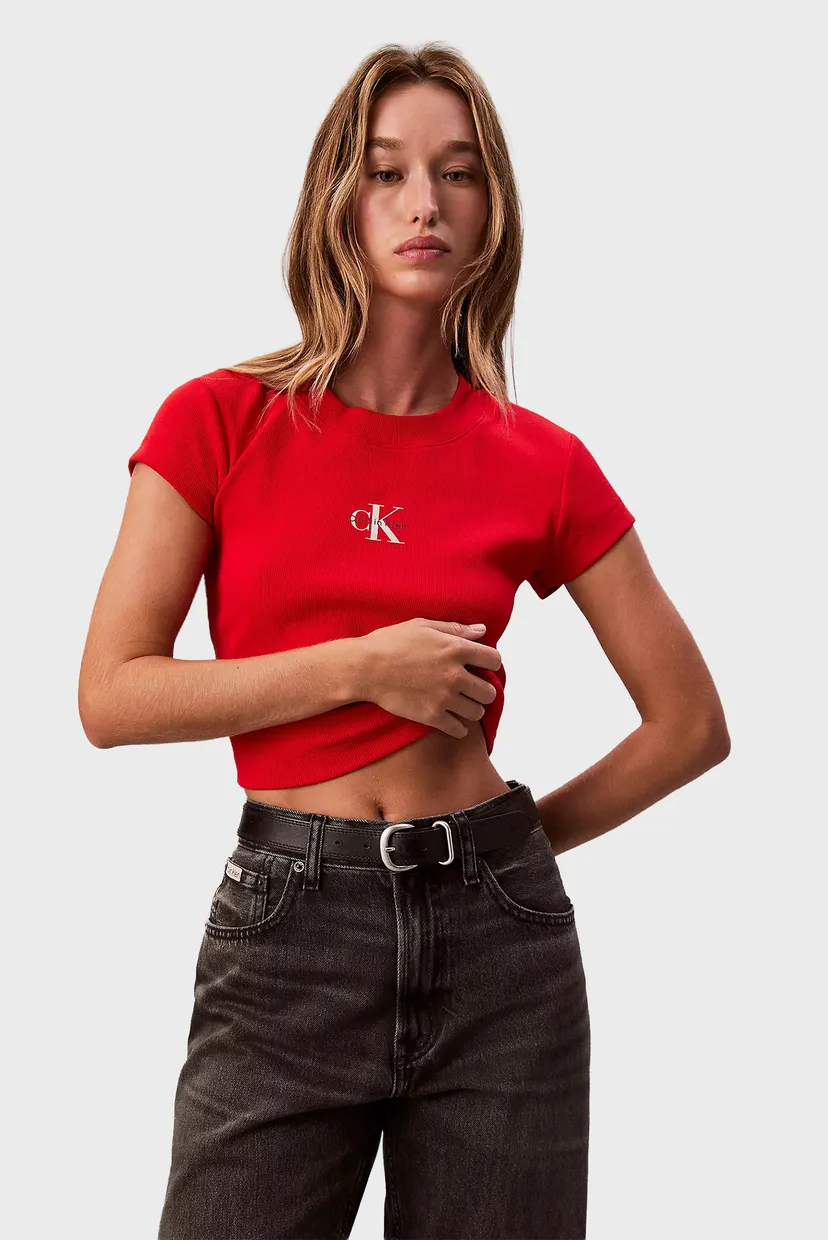 Жіноча червона футболка MONOGRAM BABY 5