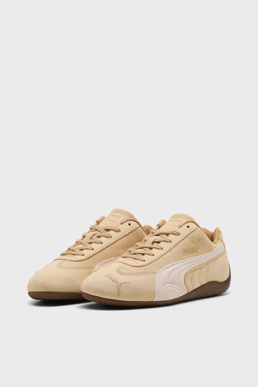 Женские бежевые замшевые кроссовки Speedcat Wine Club Sneakers Women 3