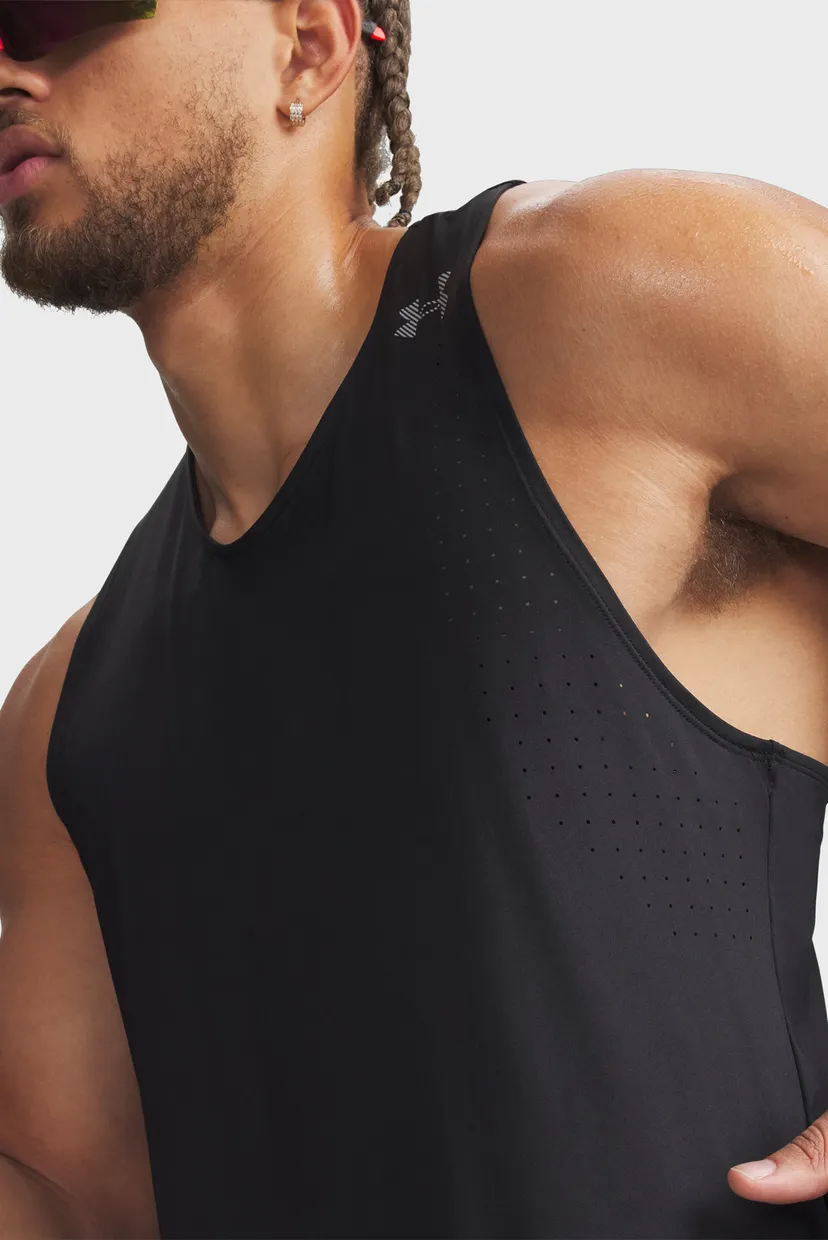 Чоловіча чорна майка UA Velociti Pro Singlet-BLK 3