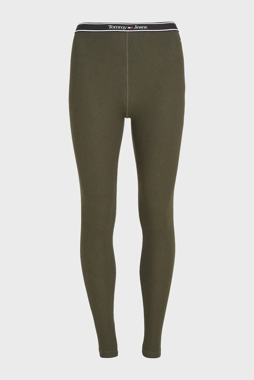 Жіночі оливкові легінси WAFFLE LEGGINGS (EXT SIZES) 5