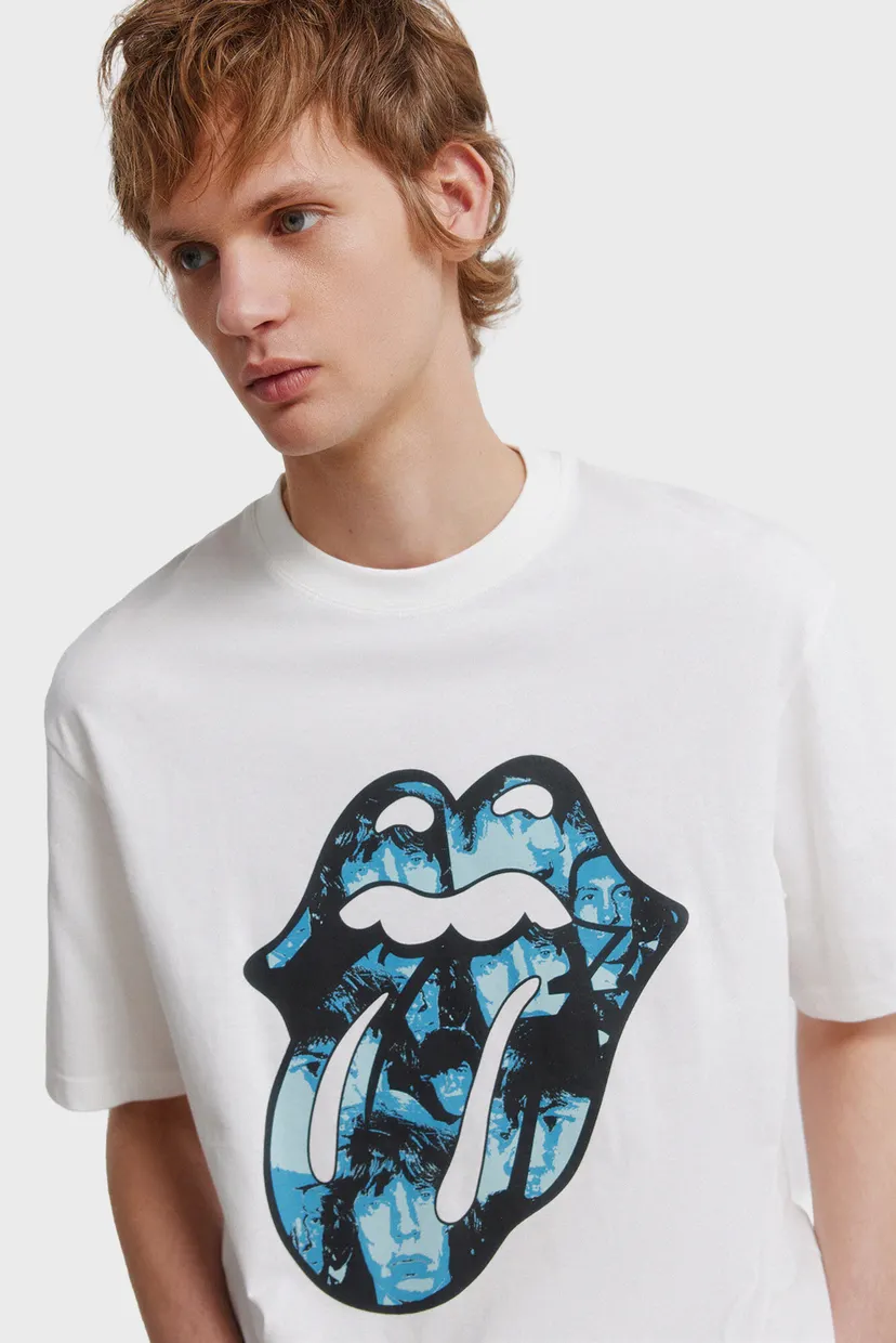 Чоловіча біла футболка Rolling Stones 4