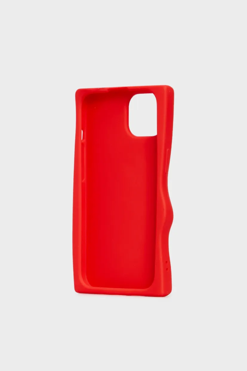 Червоний чохол для телефону Diesel Silicone Case iP 15 3