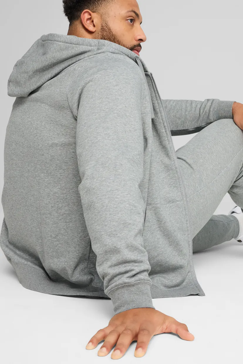 Чоловіче сіре худі Essentials No. 1 Logo Full-Zip Hoodie Men 5
