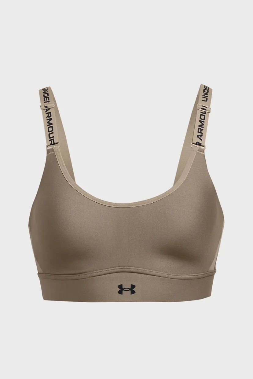 Жіночий коричневий топ UA Infinity Mid 2.0 Bra 7