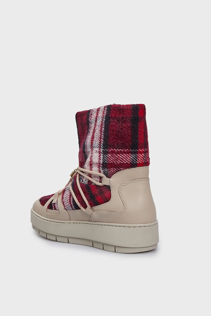 Женские луноходы в клетку TARTAN SNOWBOOT 5