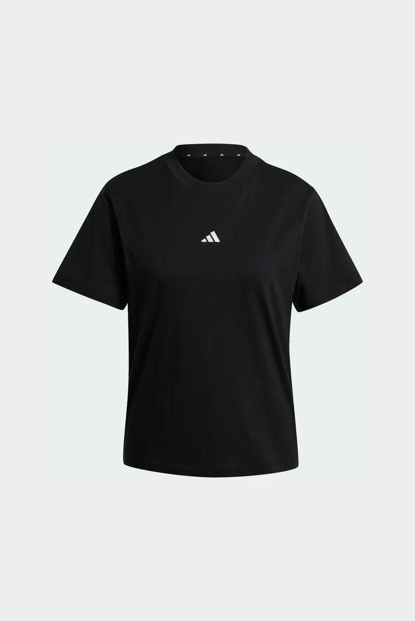 Женская черная футболка Essentials Small Logo Cotton 6