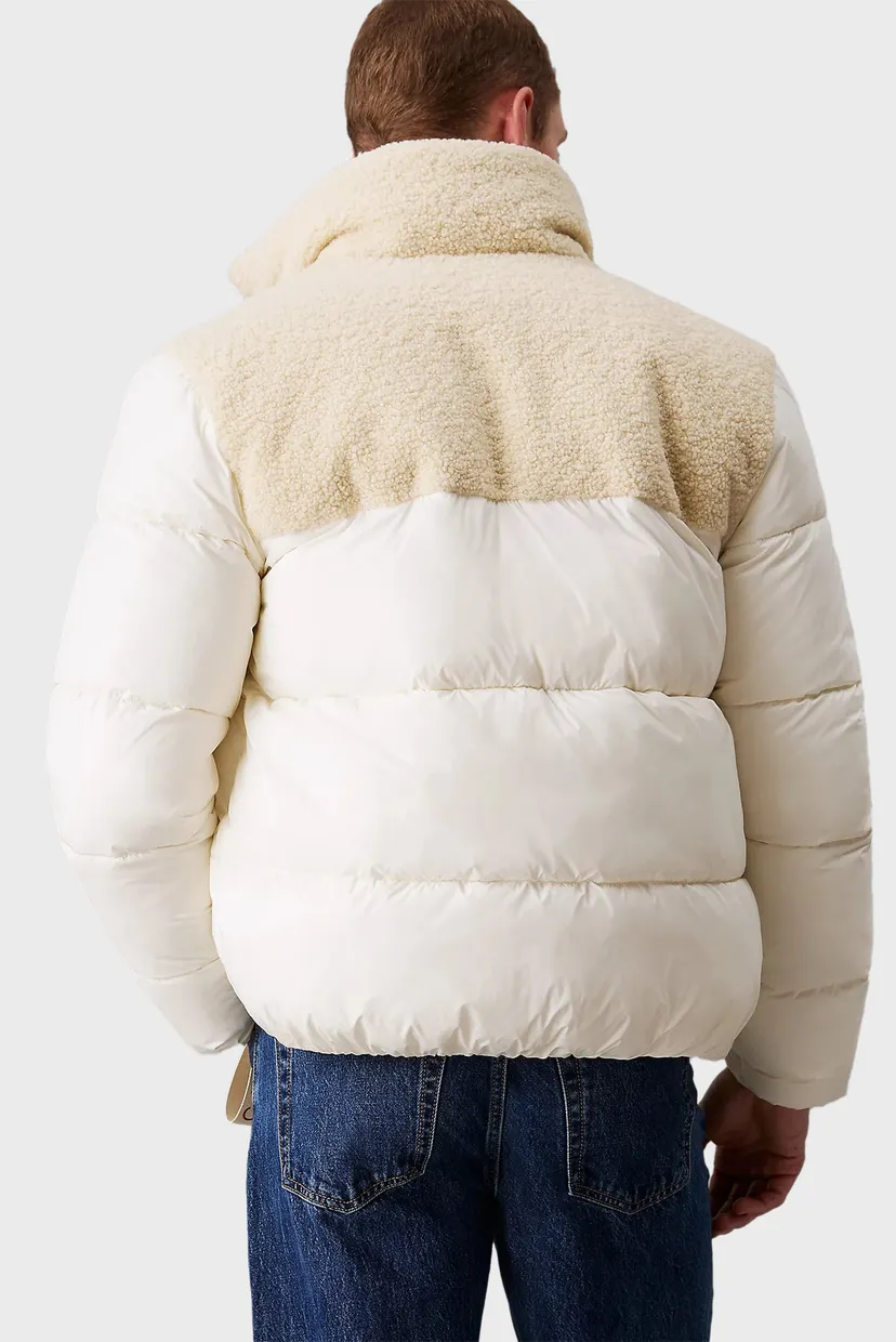 Мужская белая куртка SHERPA PUFFER JACKET Calvin Klein Jeans