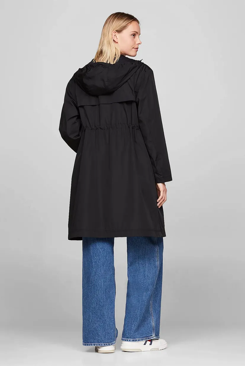 Жіночий чорний плащ TJW CHICAGO WAISTED COAT EXT 3