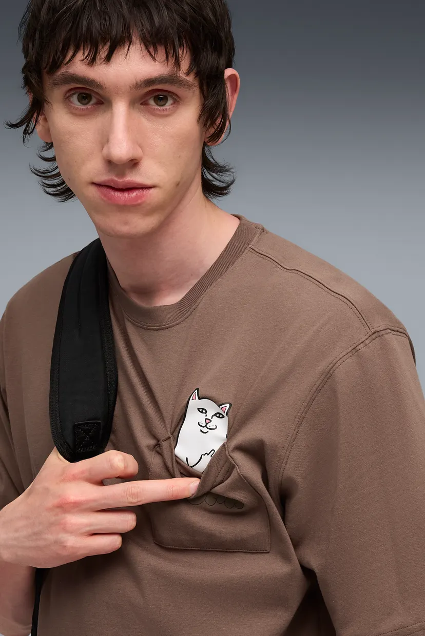 Чоловіча коричнева футболка PUMA x RIPNDIP Pocket Tee Men 4