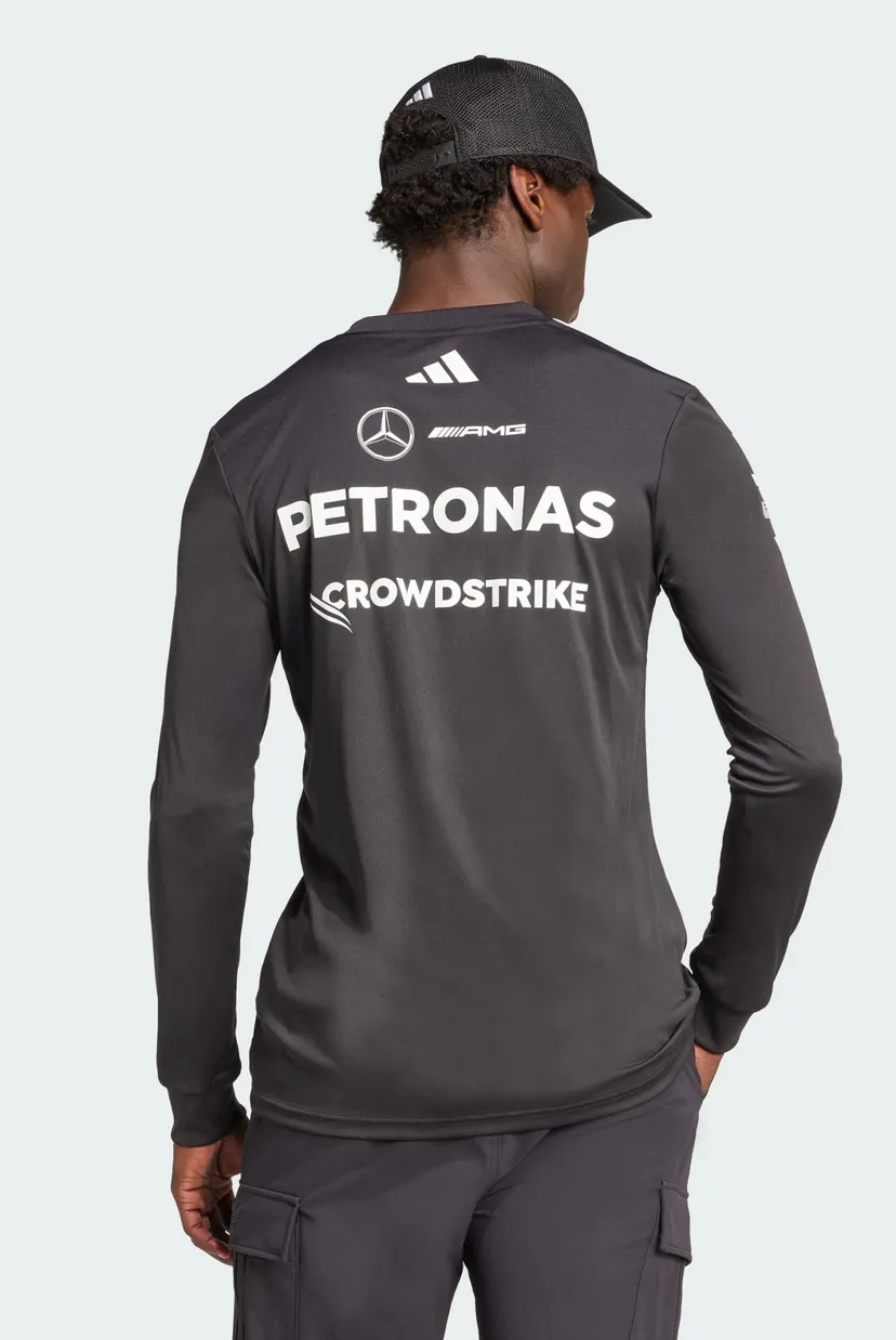 Чоловічий чорний лонгслів Mercedes - AMG Petronas Formula One Team Driver 3