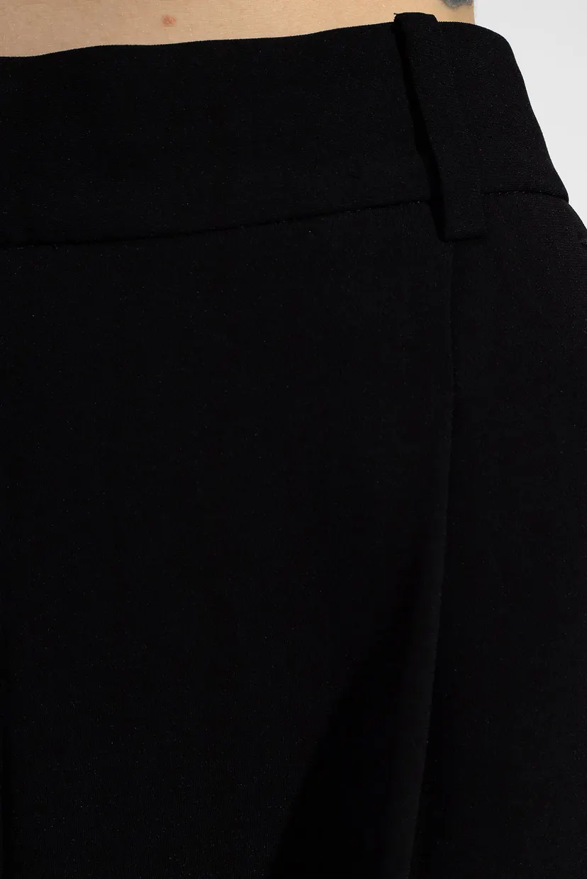 Женские черные брюки PLEATED WIDE LEG 3