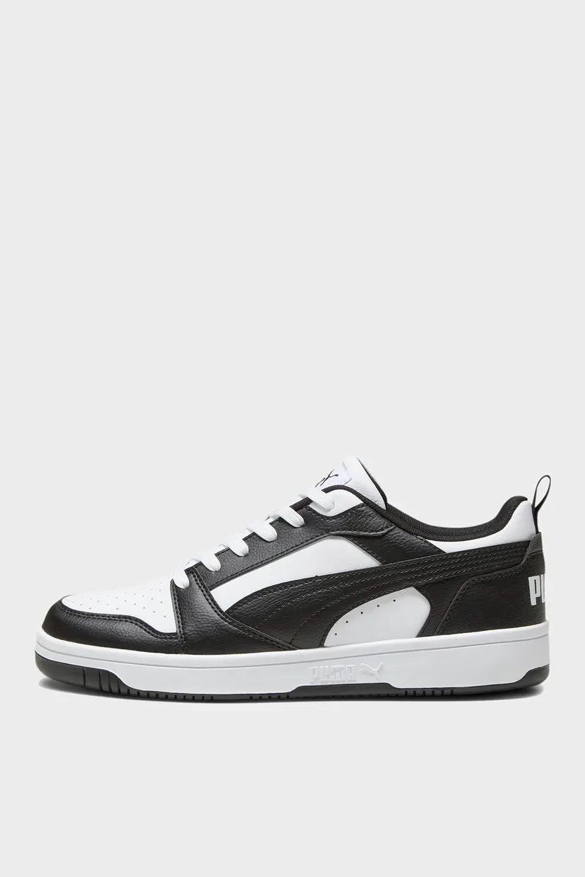 Чорні шкіряні снікерси Rebound V6 Low Sneakers 3