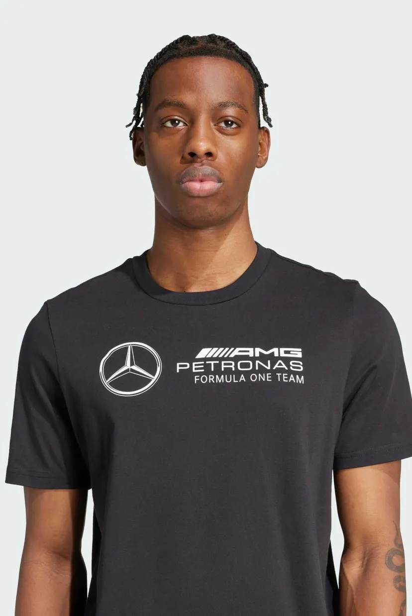 Мужская черная футболка Mercedes - AMG Petronas Formula One Team DNA Graphic 4