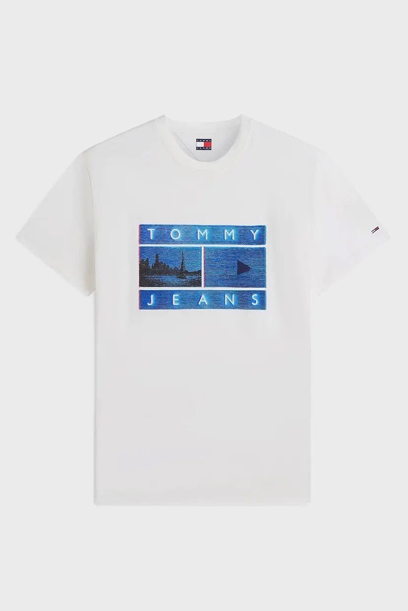 Чоловіча біла футболка REG PHOTO FLAG SS TEE 5