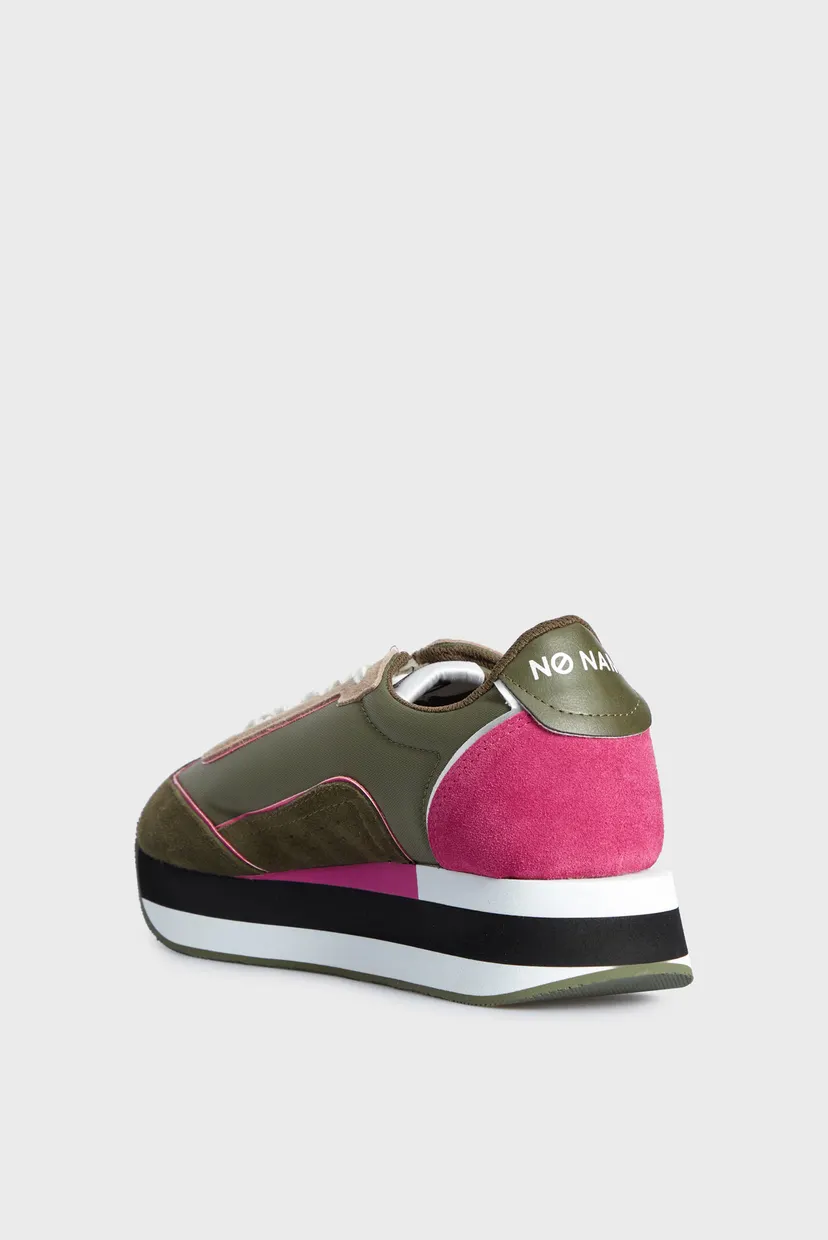 Жіночі оливкові замшеві кросівки BOOM JOGGER 5