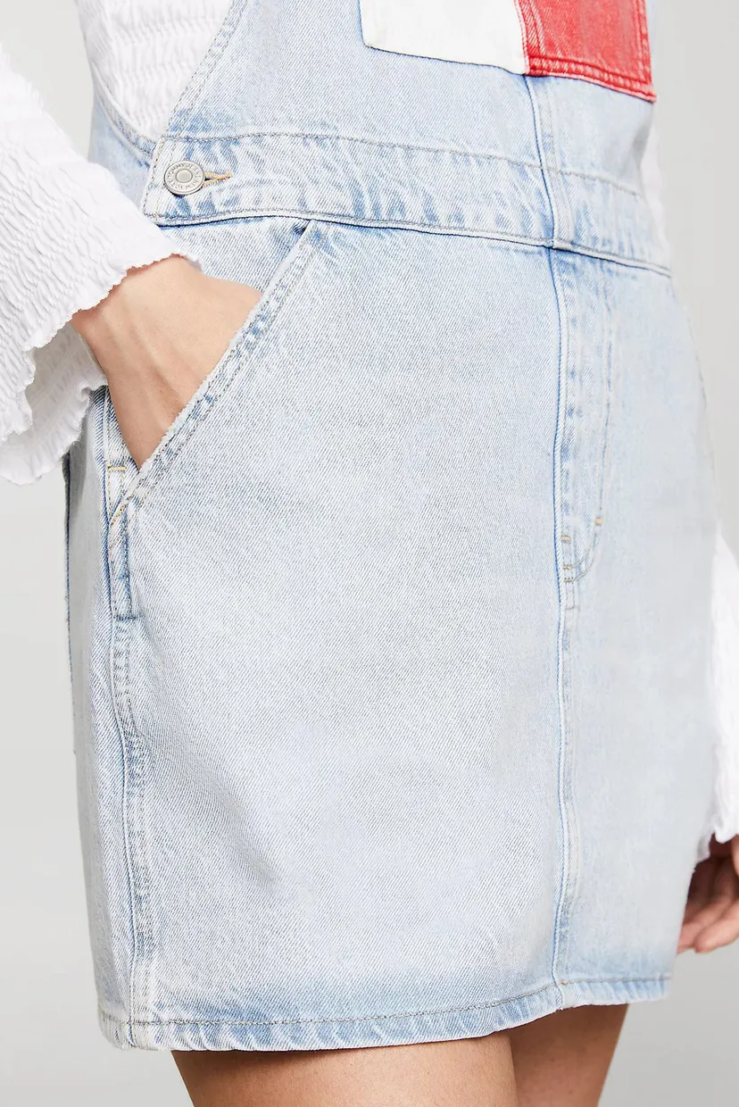 Женский голубой джинсовый сарафан DUNGAREE DRESS FLAG 4