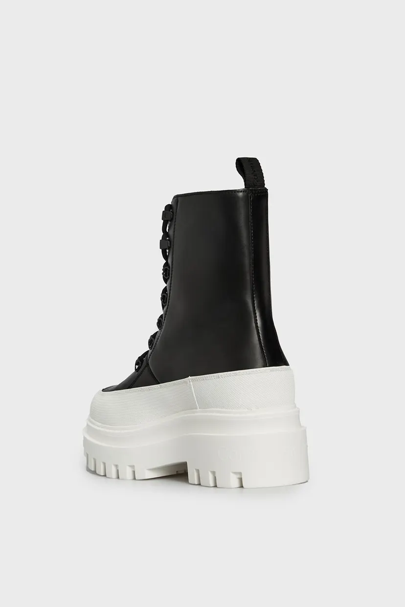 Жіночі шкіряні черевики FLATFORM LACE UP BOOT LTH 4