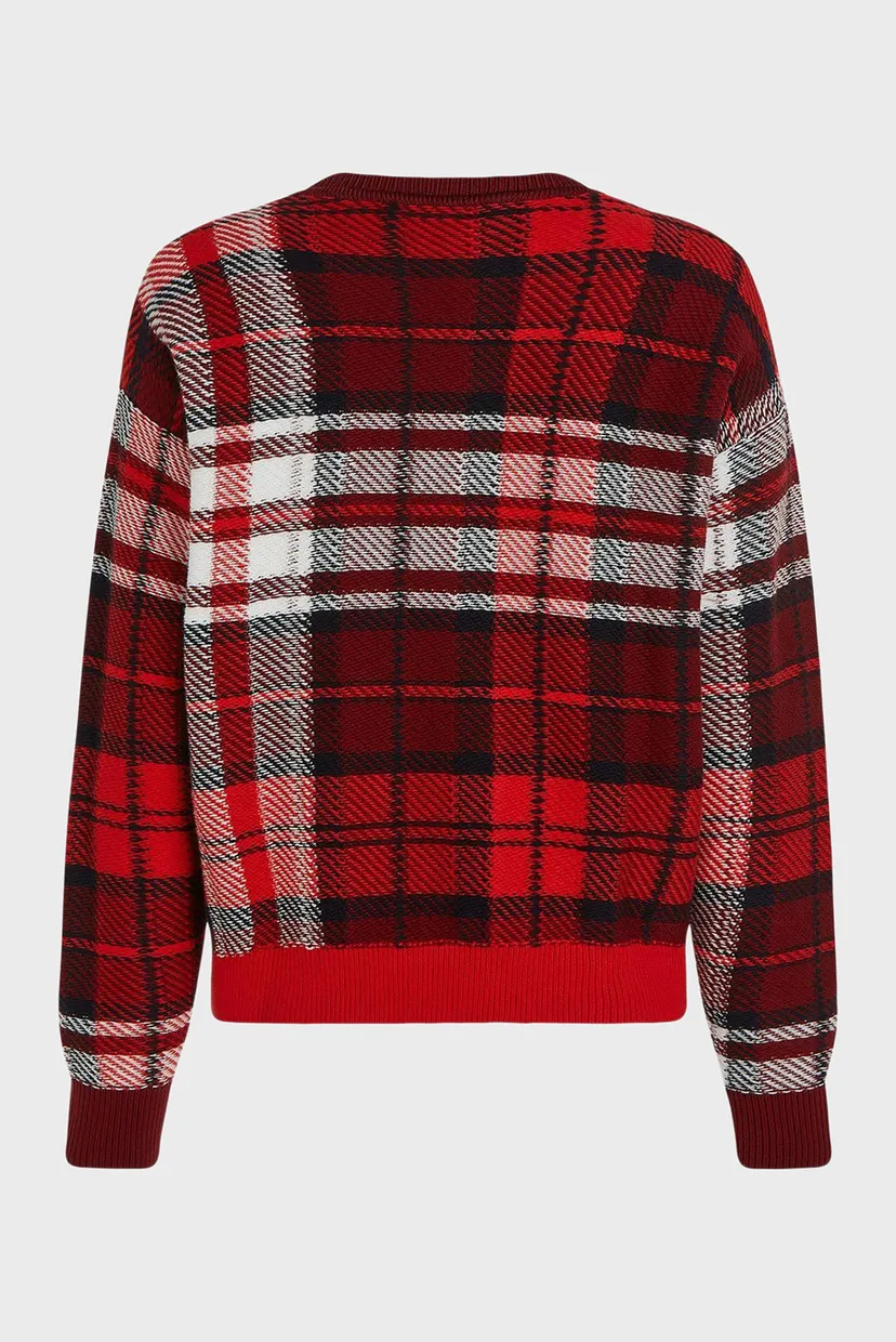 Жіночий картатий джемпер TARTAN CHECK CO C-NK 7