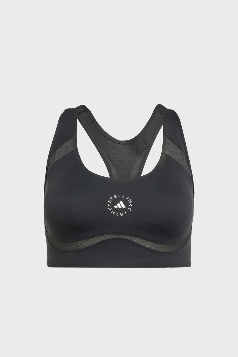 Жіночий чорний топ adidas By Stella McCartney Power Impact Training Medium Support 6