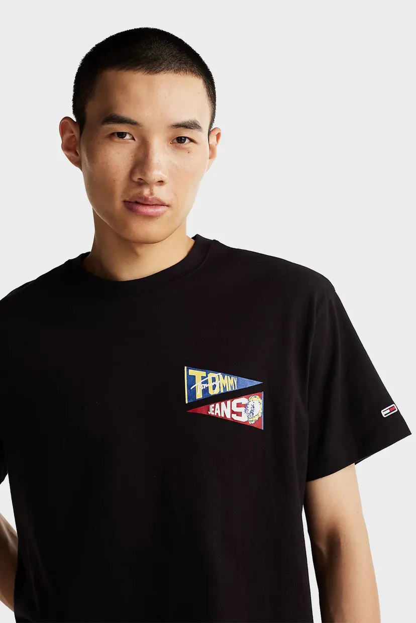 Чоловіча чорна футболка TJM RLX UNI FLAG 4