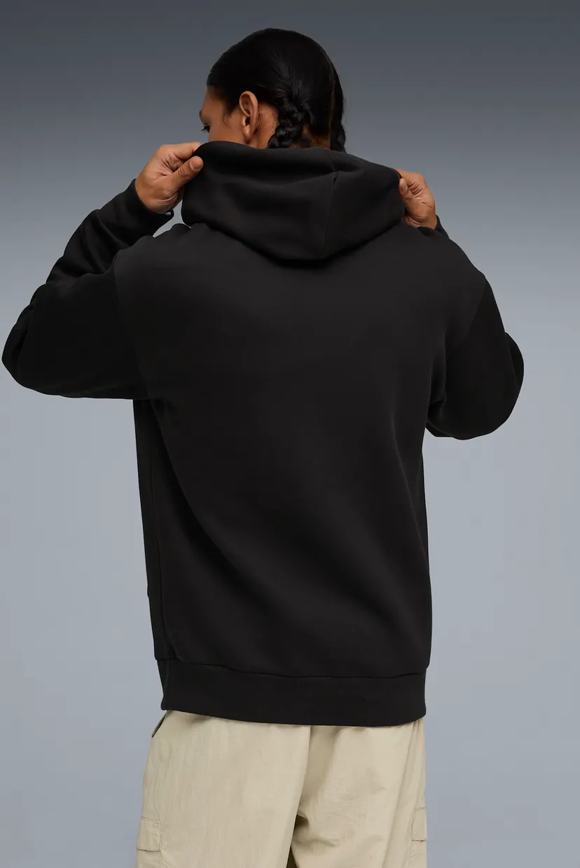 Мужское черное худи Essentials Elevated Cat Logo Relaxed Hoodie Men 3