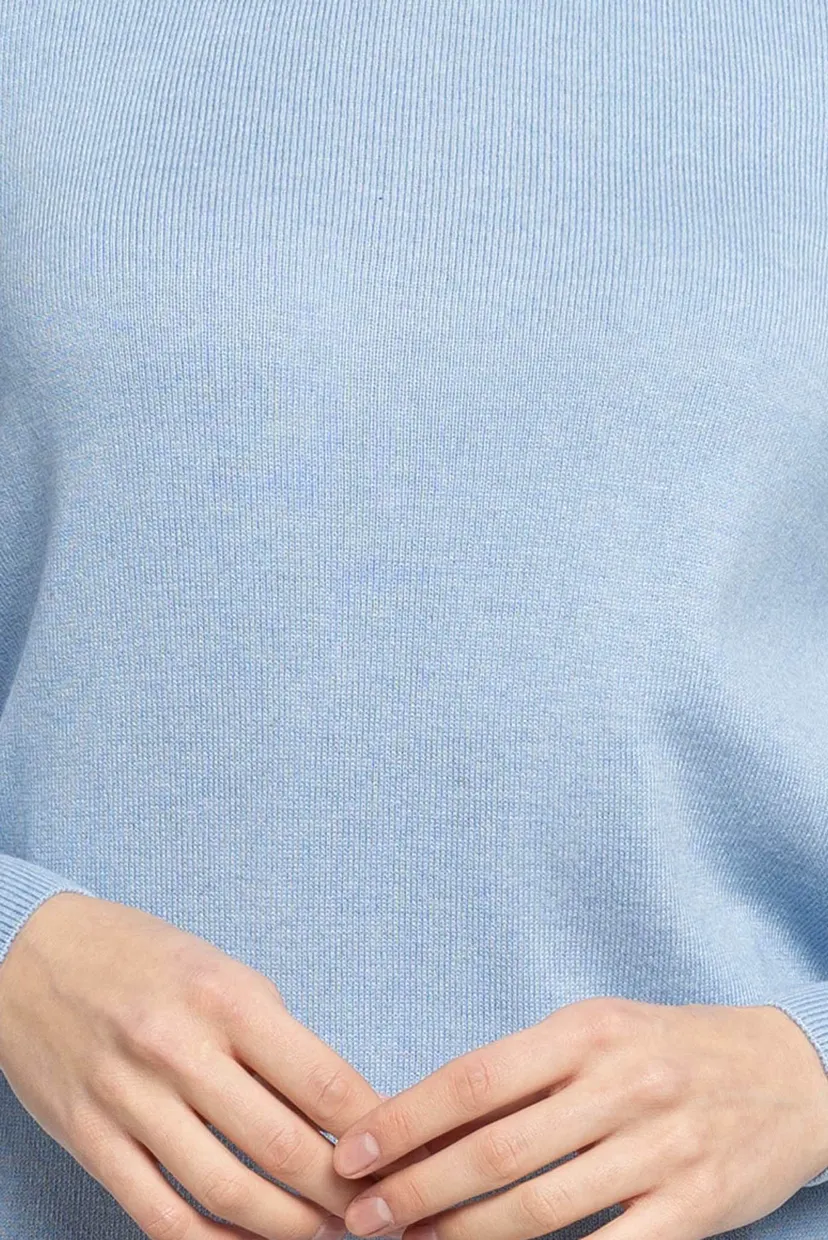 Женский голубой джемпер 5