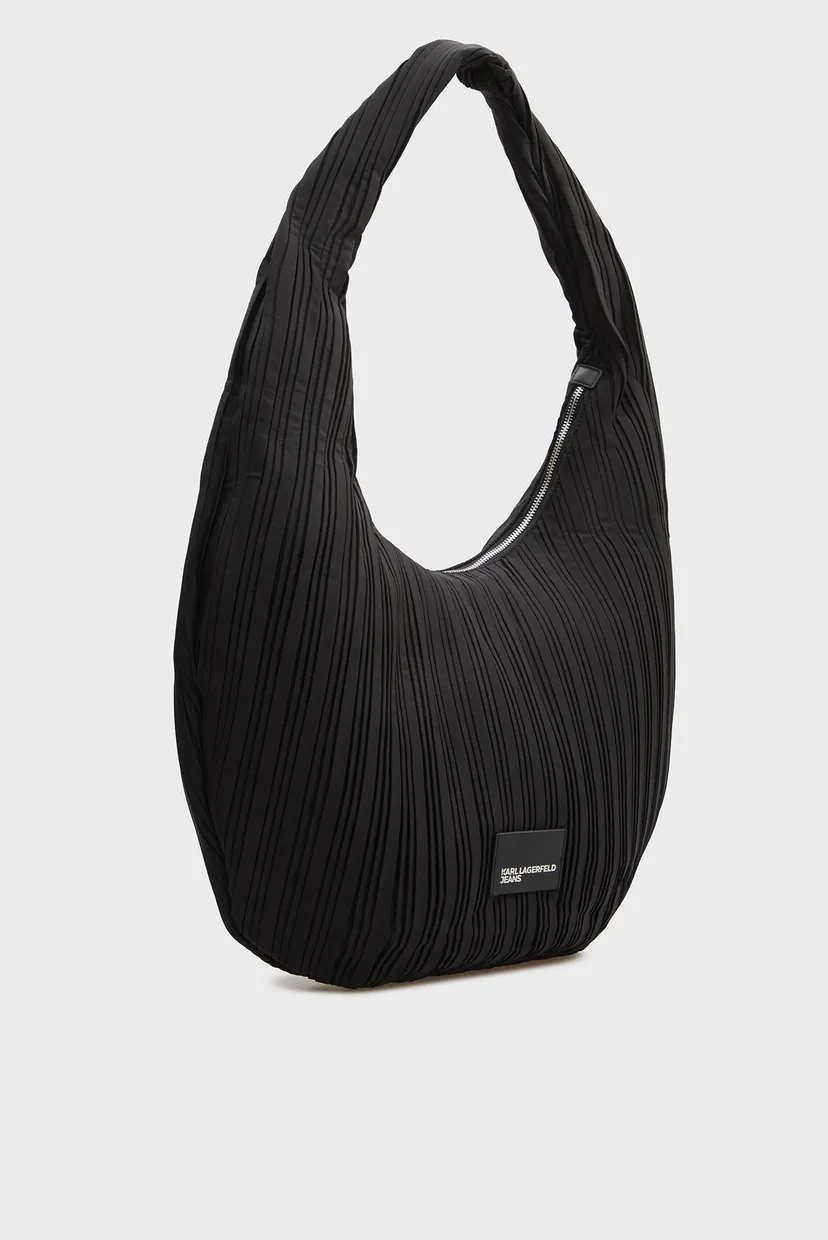 Женская черная сумка LARGE HOBO 3