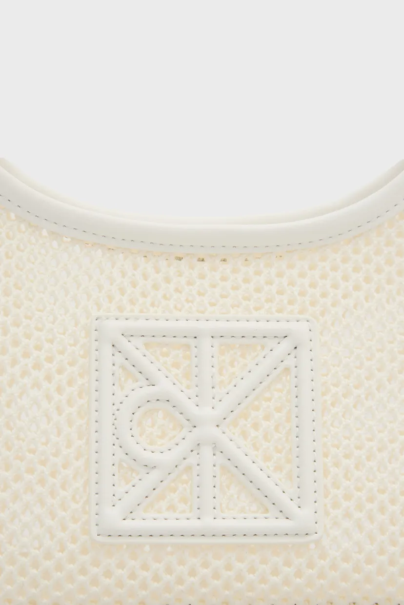 Женская белая сумка EMBLEM MESH 6