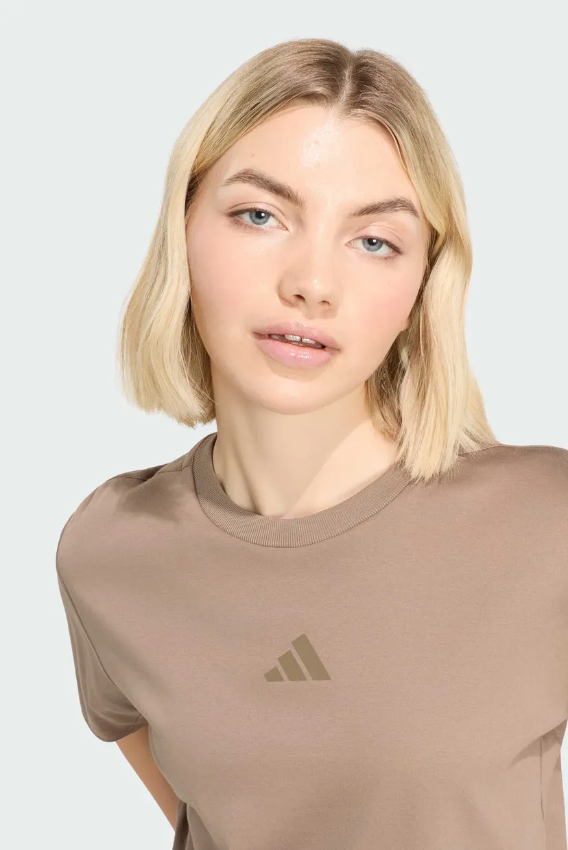 Жіноча коричнева футболка ADIDAS Z.N.E. 4