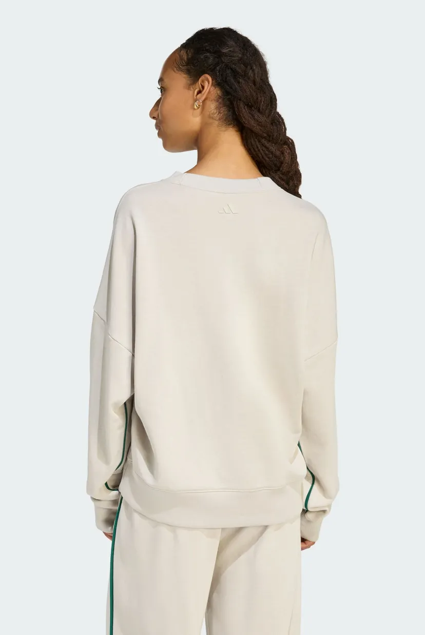 Женский бежевый свитшот Seasonal Essentials Colorpop with Embroidered Graphic 3